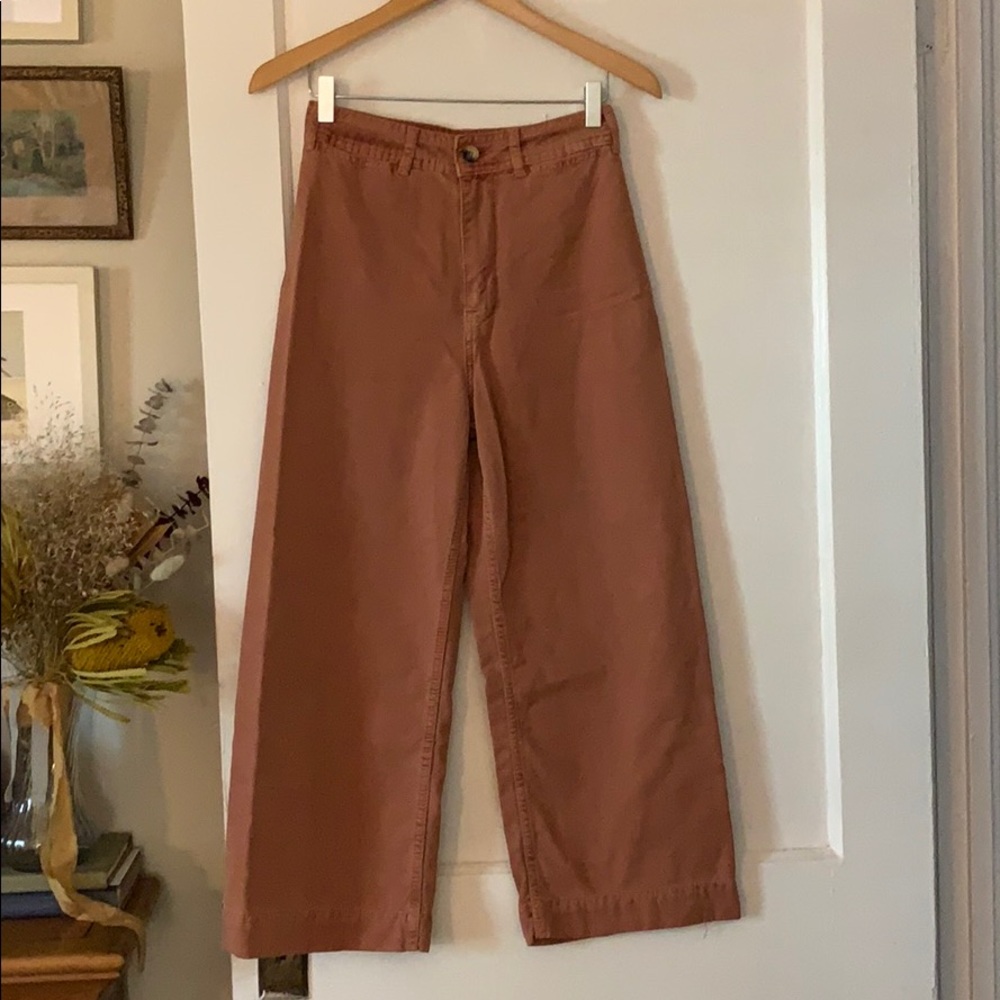 SOLD Mauve high waisted wide leg pants